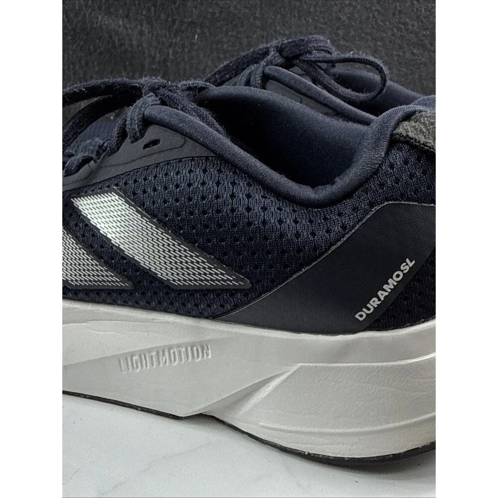Adidas Duramo SL Mens Running Shoes Navy Blue White Athletic Sneakers 11.5 IE969